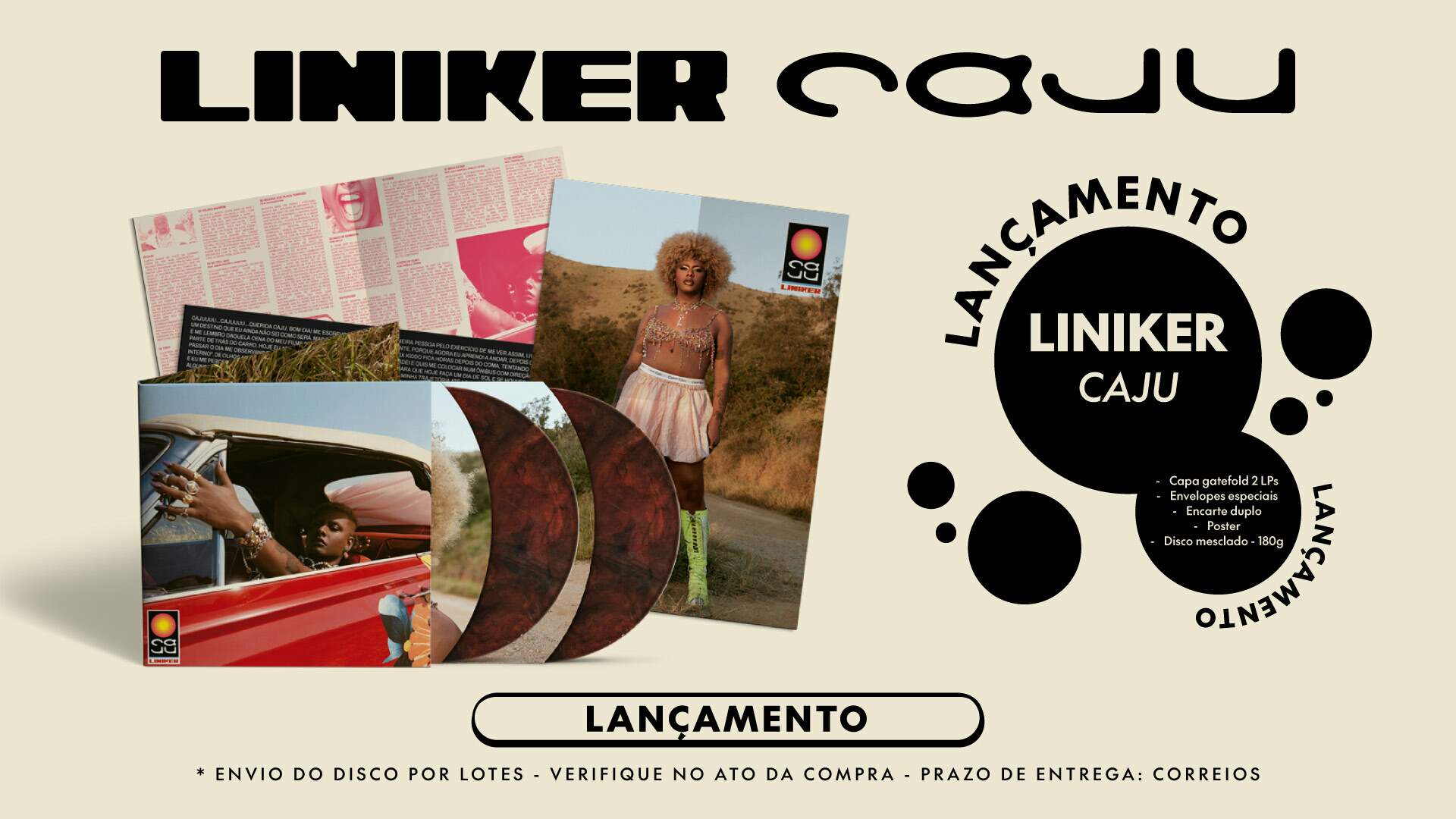 Lançamento Liniker - Caju